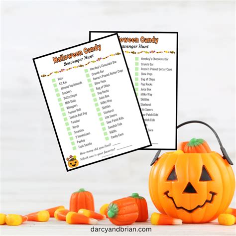 Halloween Candy Scavenger Hunt Printable | Fun Activity for Kids