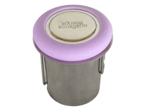 Infuseur Th Violet En Inox Avec Couvercle