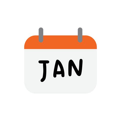 Vector calendar January for website, cv, presentation 7158966 Vector ...