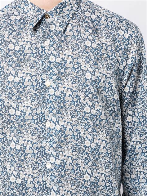 Paul Smith Floral Print Organic Cotton Shirt Farfetch