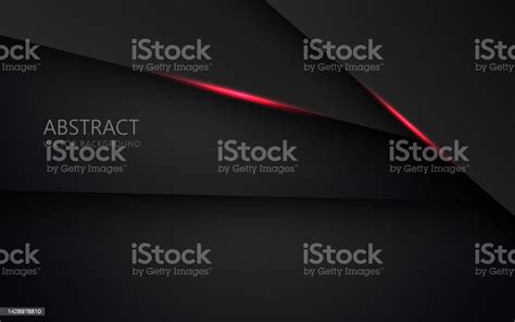 Abstract Light Red Black Space Frame Layout Design Tech Triangle