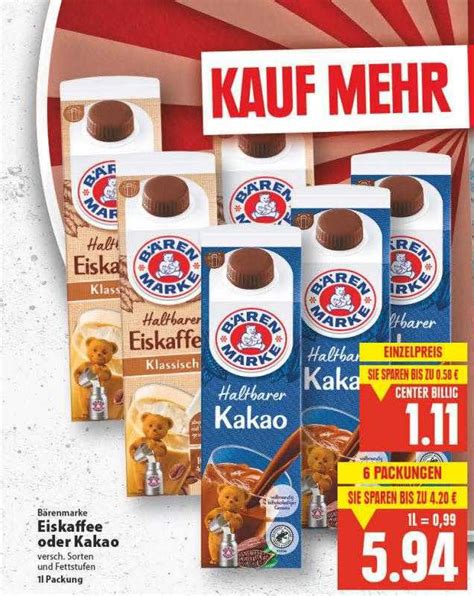 Bärenmarke Eiskaffee Oder Kakao Angebot bei E Center