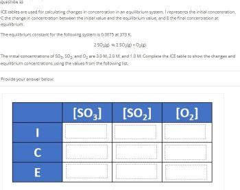 Answered: ICE tables are used for calculating… | bartleby