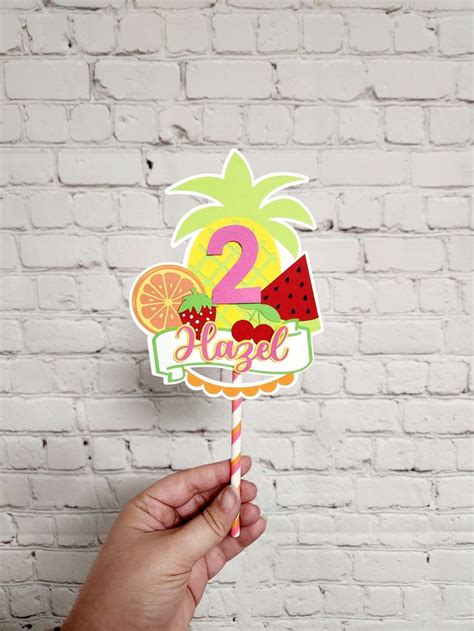 Tutti Frutti Cake Topper Two Tti Fruitti Cake Topper Twotti Frutti