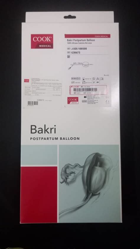 Cook Bakri Postpartum Balloon Cook Medical Postpartum Uterine Bleeding