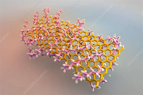 Graphene nanoribbon, illustration - Stock Image - C030/8641 - Science Photo Library