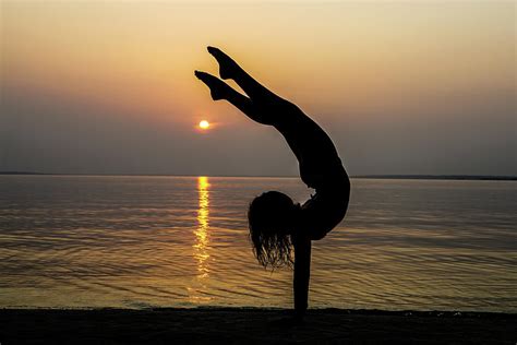 Yoga by the Sunset Photograph by Davi Boarato - Pixels