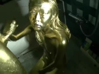 Gold Painted Chinese Fuck A Thon At Hot MILF Co