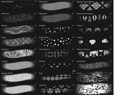 Seamless Pattern And Texture Brushes