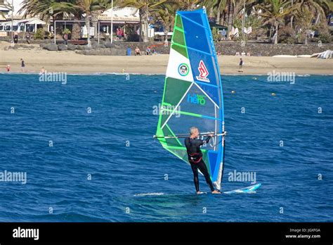 Windsurfen Lanzarote Teguise Hi Res Stock Photography And Images Alamy