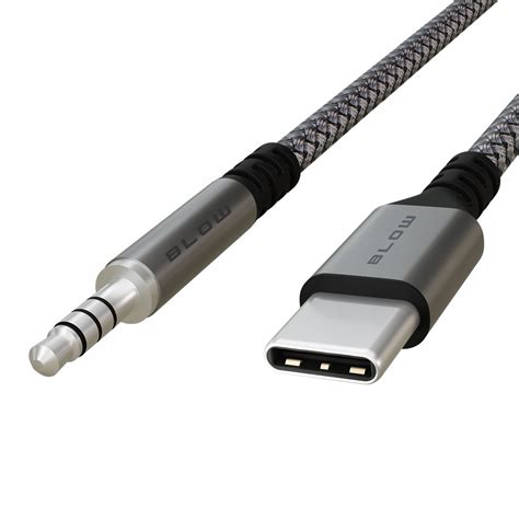 Kabel Usb C Mini Jack Mm Typ C Aux Wtyk Przew D Audio Cm M Nylon