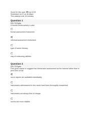 COUC 522 Quiz 3 Docx Score For This Quiz 25 Out Of 25 Submitted Jul