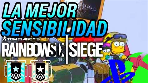 La Mejor Sensibilidad En Rainbow Six Siege Consola Youtube