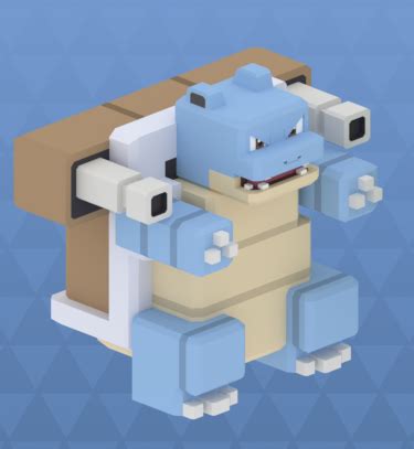 Descargar Archivo Stl Squirtle Wartortle Y Blastoise Pokemon Quest