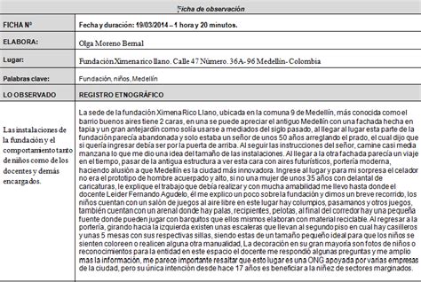 Investigación periodística Ficha de observación