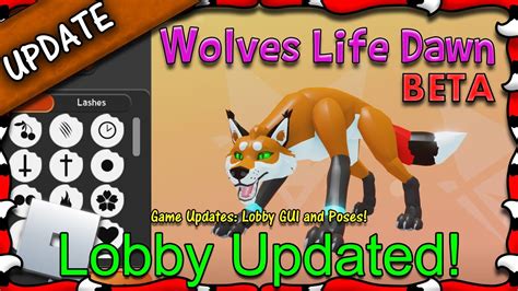 ROBLOX Wolves Life Dawn BETA Lobby Updated Poses 70 1080HD