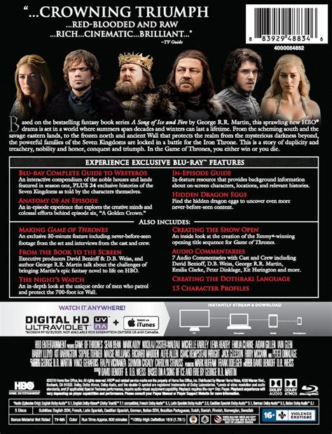 Game Of Thrones Season 1 Dvd Cover