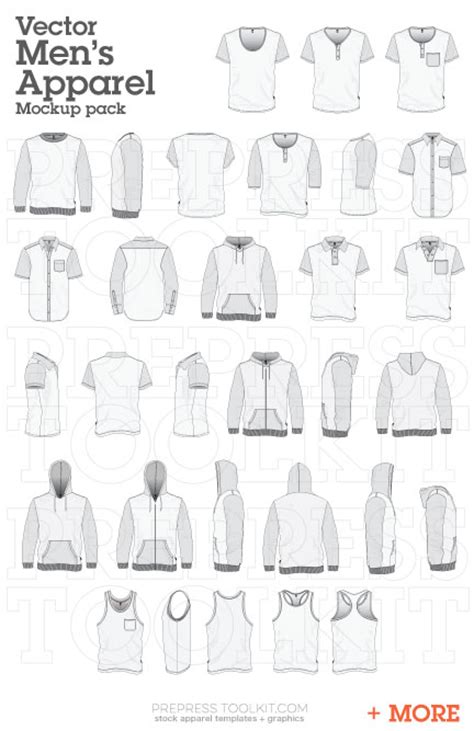 The Entire Vector Apparel Mockup Collection - PrePress Toolkit