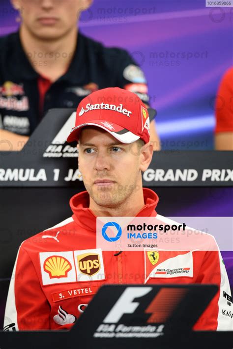 Sebastian Vettel Ger Ferrari In The Press Conference At Formula One