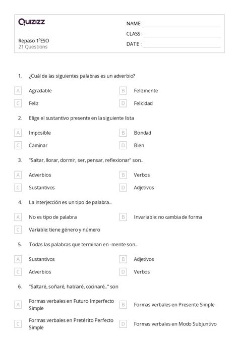 Estructura De Las Palabras Compuestas Hojas De Trabajo Para Grado