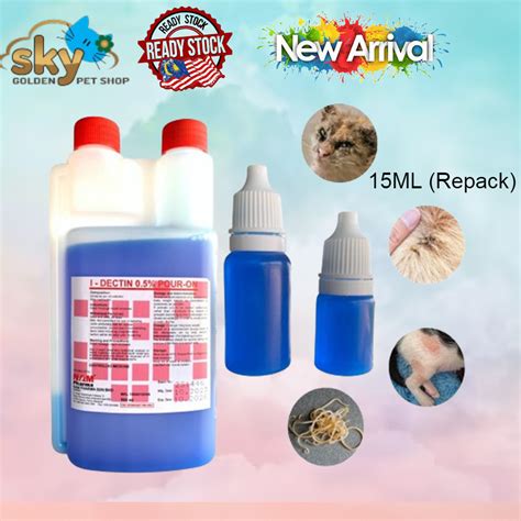 Ubat Kurap Kutu Hama Untuk Kucing Arnab Dan Haiwan Kecil Repack 15ml