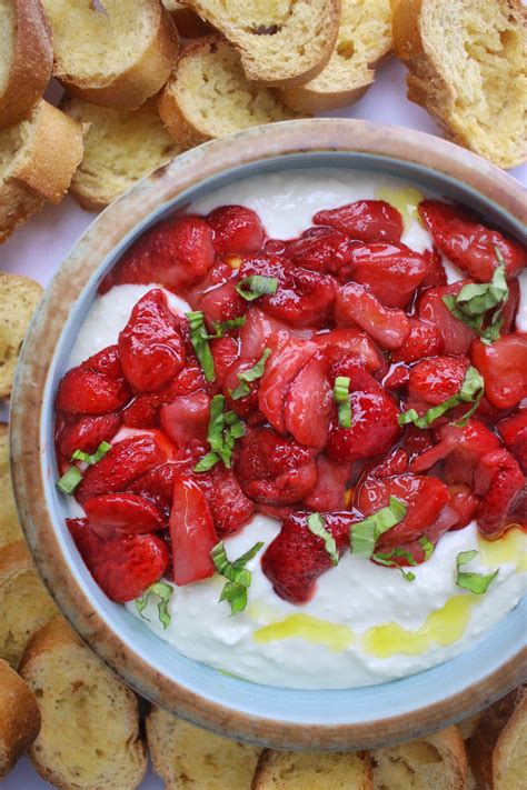 Whipped Feta Dip With Roasted Strawberries