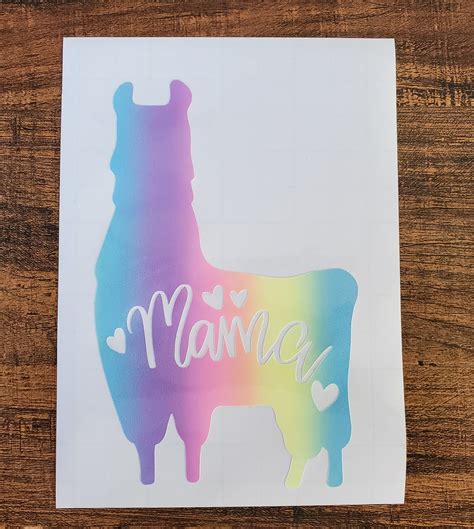 Mama Llama Car Decal Llama Vinyl Decal Mama Llama Car Sticker Mom