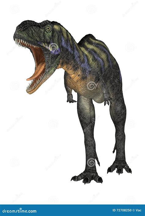 D Rendering Dinosaur Aucasaurus On White Stock Illustration