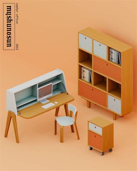 Myshunosun On Twitter Meet ZEPHYR OFFICE A Set Of Midcentury