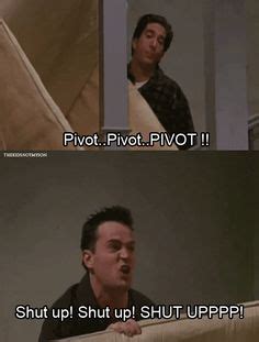 Pivot | TV Jokes | Friends moments, Friends episodes, Friends funny