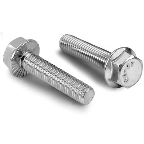 M8 1 25 X 20mm Flange Bolts Flanged Hex Screws Din 6921 Stainless Steel 18 8