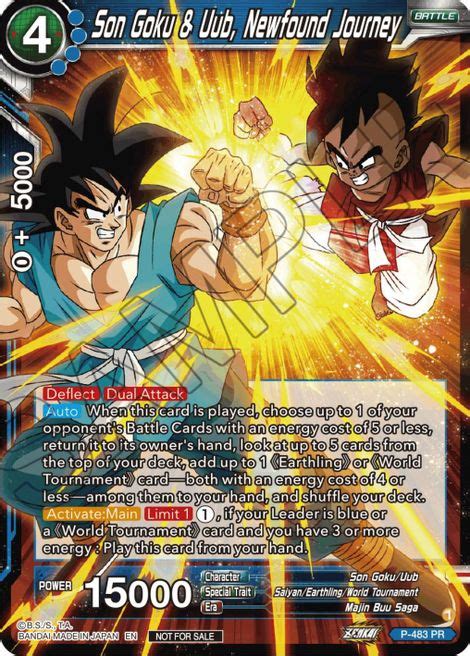 Son Goku Uub Newfound Journey Zenkai Series Tournament Pack Vol 3