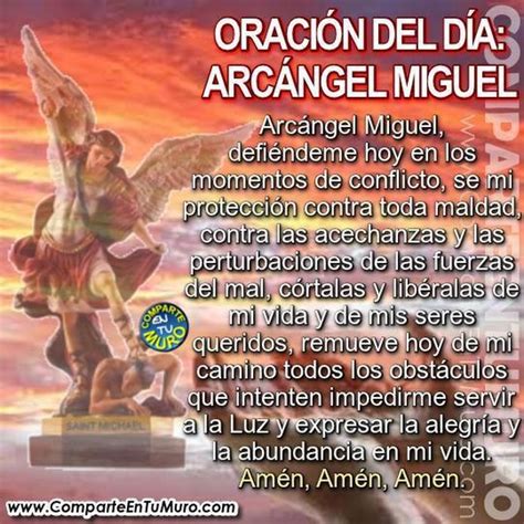 Oracion San Miguel Arcangel Contra Todo Da O Mal O Brujeria