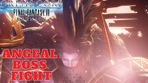 Crisis Core Reunion Angeal Boss Fight Youtube