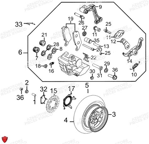 ROUE ARRIERE pièces KYMCO neuves Pièces XCITING 500 RI MMC ABS 4T EURO