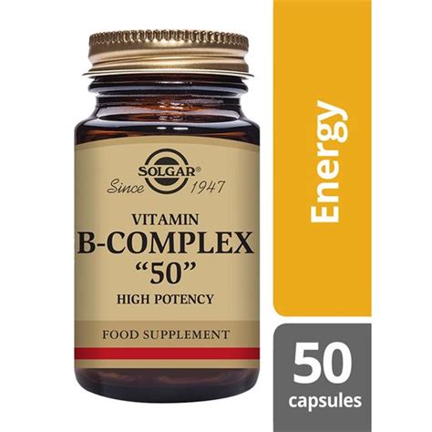 Solgar B Complex 50 High Potency 50 Veg Capsules Mellericks