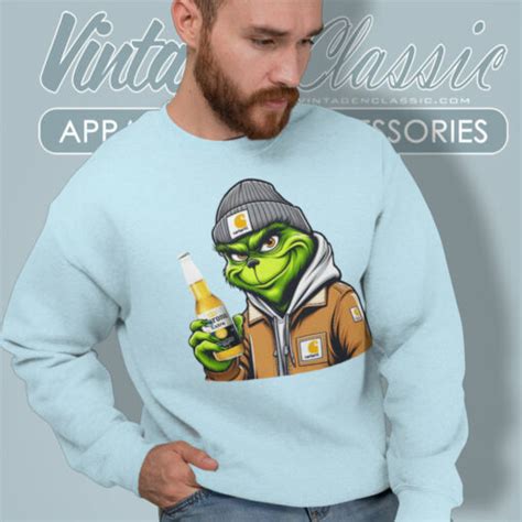 Grinch Drinking Beer Corona Extra Shirt Vintagenclassic Tee