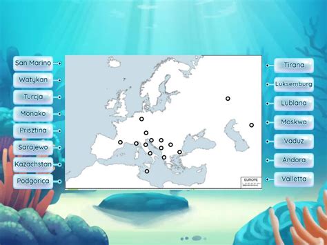 Mapa Europy Trudny Poziom Diagrama Con Etiquetas