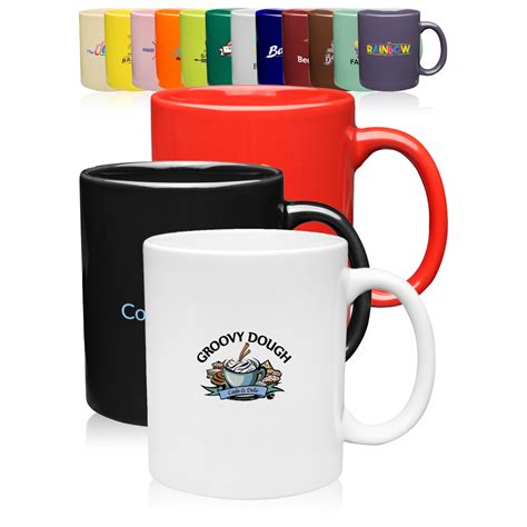 11 Oz Traditional Ceramic Coffee Mugs A7102 Logo Custom Corporate Ts Business Ts