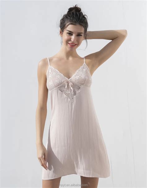 Sexy Lingerie Sleepwear For Women Chemises V Neck Full Slip Babydoll