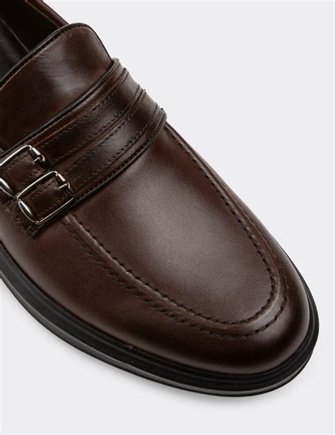 Brown Leather Loafers - Deery