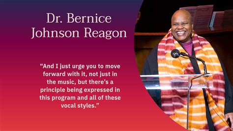 Dr Bernice Johnson Reagon Choral Arts Humanitarian Award