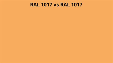 Ral 1017 Vs 1017 Ral Colour Chart Uk