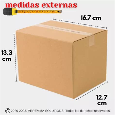 Cajas De Carton Corrugado 16x12x12 Cm Paq 10 Pzs Para Envios En Venta