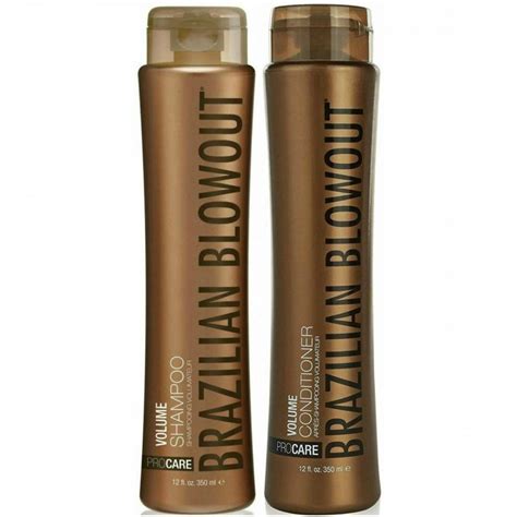 Brazilian Blowout Volume Shampoo And Conditioner Duo Lustrous Shine