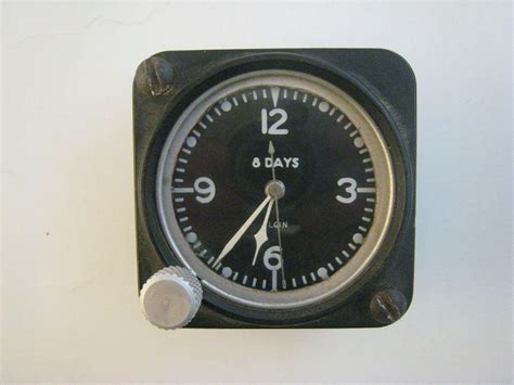 Wwii Elgin 8 Days Cockpit Aircraft Military Clock 3895888922