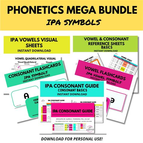 Ipa Phonetics Mega Bundle International Phonetic Alphabet Speech