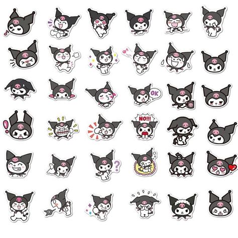 Kuromi Stickers - 100 pcs | Pegatinas bonitas, Fondos de pantalla ...