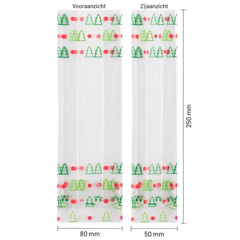 Blokbodemzakjes X Mm Thema Kerst Stuks