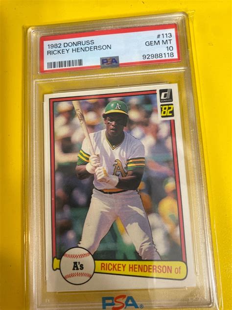 Rickey Henderson Donruss Base Price Guide Sports Card Investor